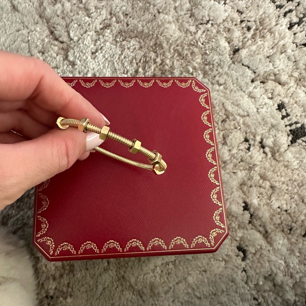 Cartier Gold Screw Motif Bracelet